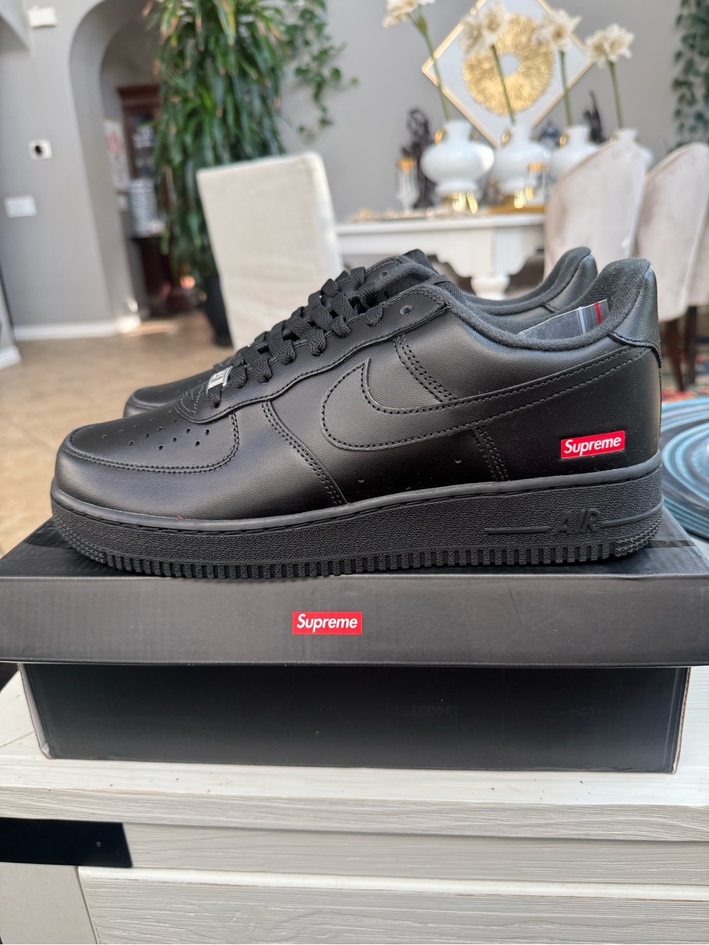 All Black Nike x Supreme Air Force 1